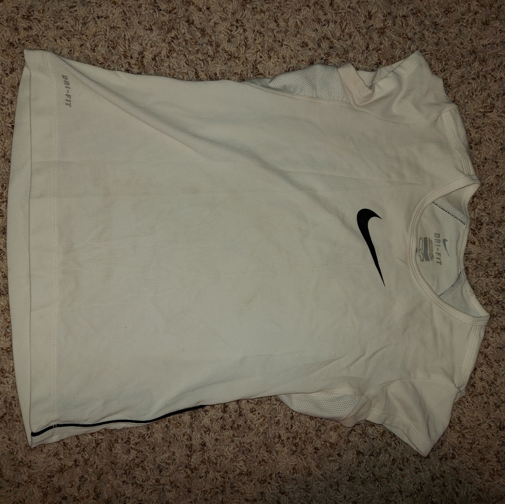 Nike white wicking short. Good used condition